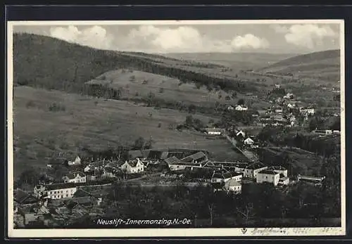 AK Neustift / Innermanzing, Ortsansicht aus der Ferne