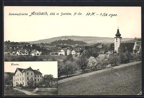 AK Anzbach, Gesamtansicht, Kloster