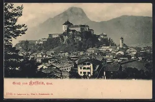 AK Kufstein /Tirol, Ortsansicht mit Burg
