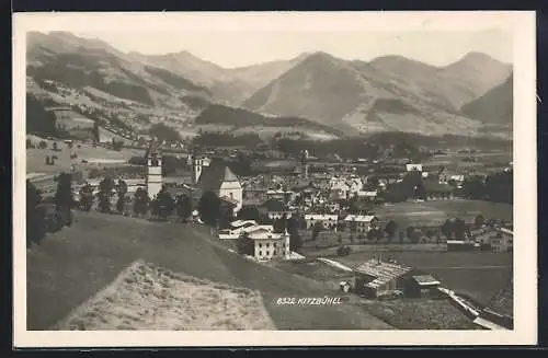 AK Kitzbühel, Ortsansicht mit Umgebung