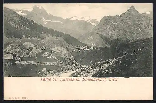 AK Schnals, Kurzras im Schnalserthal, Teilansicht mit Blick in die Bergwelt