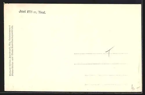 AK Imst in Tirol, Teilansicht mit Gasthof zur Sonne