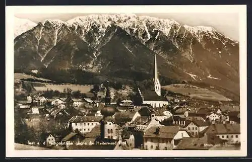 AK Imst a. d. Fernpassstrasse, Ortsansicht gegen die Heiterwand