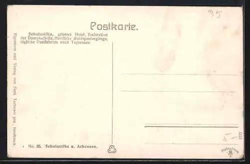 AK Scholastika am Achensee, Gasthaus-Pension Seespitz a. Achensee