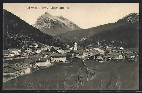 AK Scharnitz, Teilansicht mit Gleirschspitze