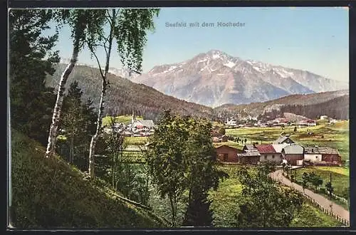 AK Seefeld, Ortsansicht mit Blick auf Hocheder