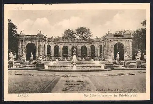 AK Berlin-Friedrichshain, Der Märchenbrunnen