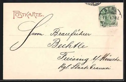 AK Gera, Marktplatz mit Rathaus, Geschäfte, Um 1900