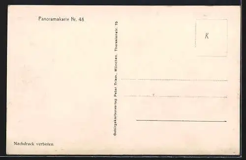 AK Landkarte von St. Blasien und Umgebung, Panoramakarte Nr. 48