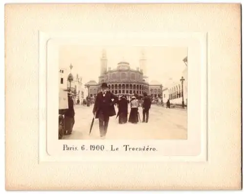 Fotografie unbekannter Fotograf, Ansicht Paris, vue de Palais du Trocadéro, Ausstellungspalast