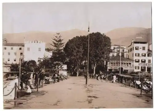 Fotografie M. O. Perestrello & F., Funchal, Ansicht Funchal, Promenade mit Blick zur Stadt