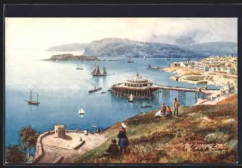 Künstler-AK Raphael Tuck & Sons Nr. 7507: Plymouth, Hoe and Pier
