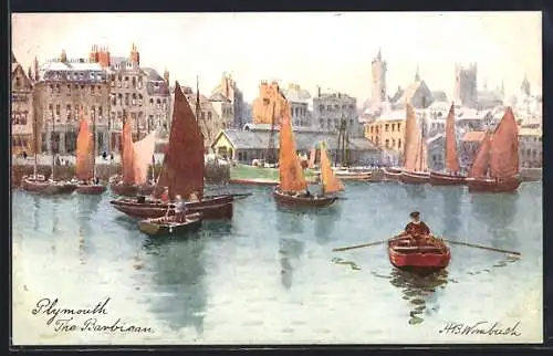 Künstler-AK Raphael Tuck & Sons Nr. 7507: Plymouth, The Barbican