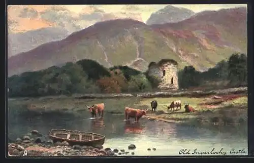 Künstler-AK Raphael Tuck & Sons Nr. 6200: Glen Nevis, Old Inverlochy Castle