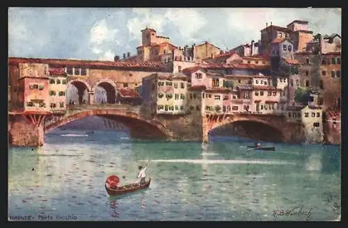 Künstler-AK Raphael Tuck & Sons Nr. 7989: Florence, Ponte Vecchio