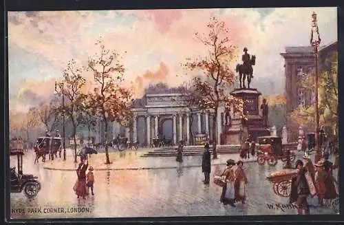 Künstler-AK Raphael Tuck & Sons Nr. 7845: London, Hyde Park Corner