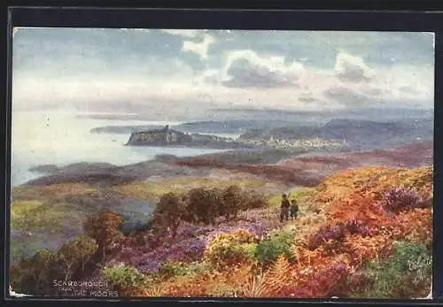 Künstler-AK Raphael Tuck & Sons Nr. 7774: Scarborough, View from the Moors