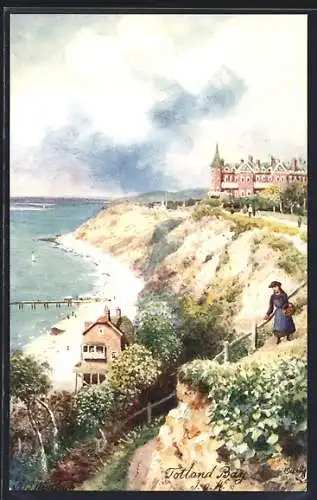 Künstler-AK Raphael Tuck & Sons Nr. 7572: Isle of Wight, Totland Bay