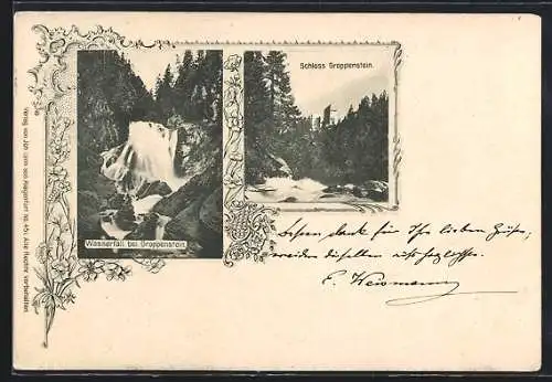 AK Groppenstein, Schloss, Wasserfall