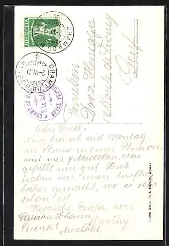 AK Gorges de l`Areuse, Blick auf den Wasserfall