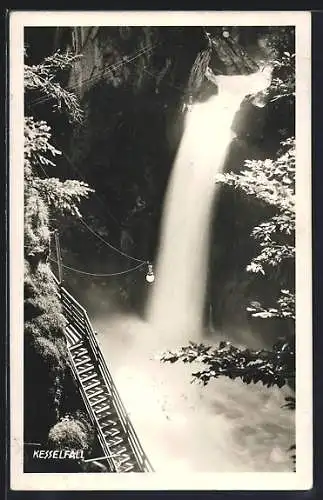 AK Kesselfall, Blick zum Wasserfall