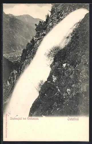 AK Stuibenfall, Wasserfall bei Umhausen