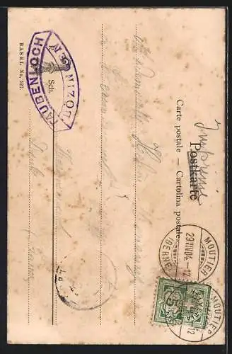 AK Taubenloch, Blick zum Wasserfall