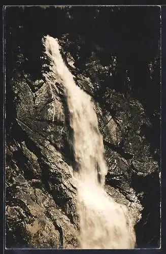 AK Steinerwasserfall, Blick auf den Wasserfall