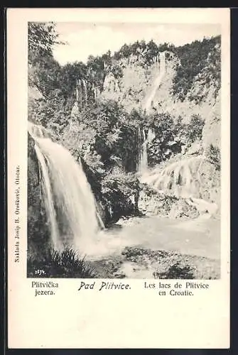 AK Plitvicka jezera, Pad Plitvice, Les lacs de Plitvice, Wasserfall