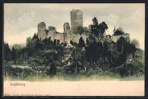 AK Landsberg, Blick auf die Ruine