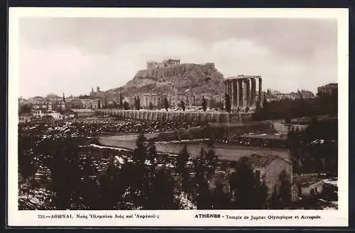 AK Athènes, Temple de Jupiter Olympique et Acropole