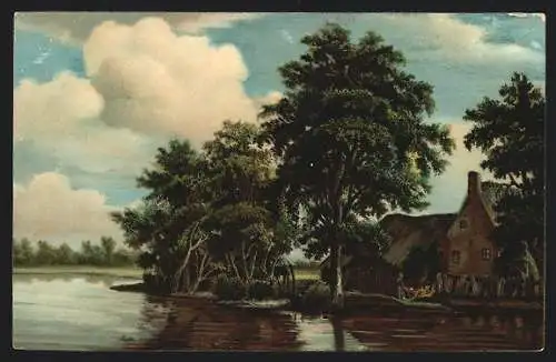 Künstler-AK Stengel & Co. Nr.29108: Amsterdam, Landschaft mit Ufer