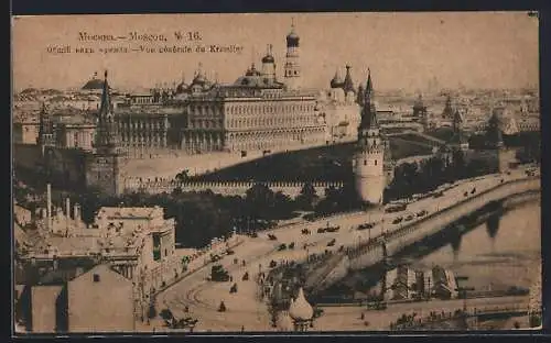 AK Moscou, Vue générale du Kremlin