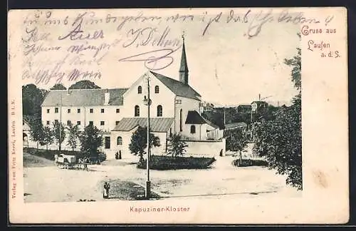 AK Laufen a. d. S., Partie am Kapuziner-Kloster