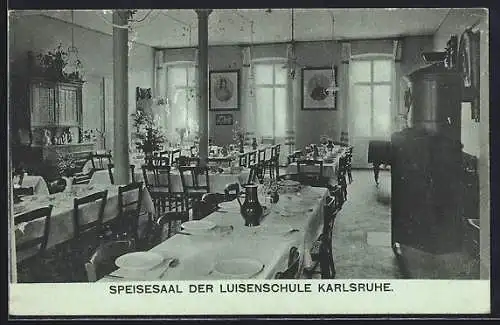 AK Karlsruhe, Speisesaal der Luisenschule