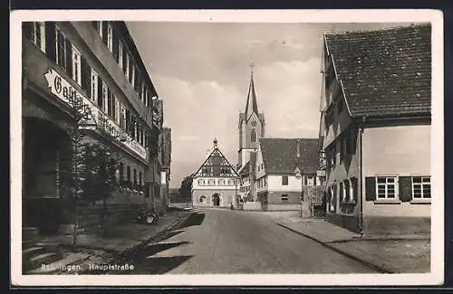 AK Renningen, Gasthaus in der Hauptstrasse