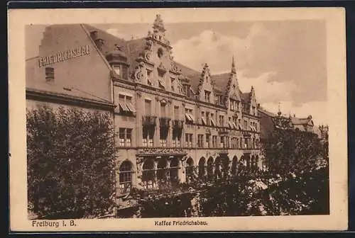 AK Freiburg i. B., Café Friedrichsbau