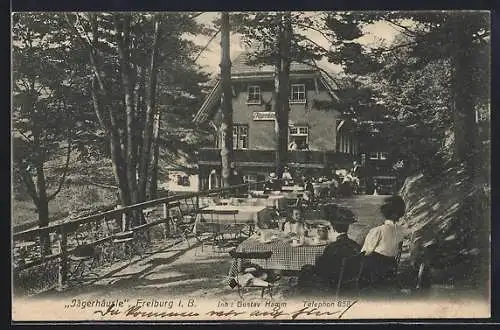 AK Freiburg i. B., Gasthaus Jägerhäusle, Inh. Gustav Hamm