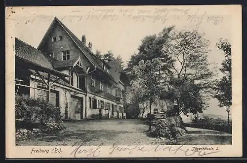 AK Freiburg /B., Blick auf das Gasthaus Jägerhäusle