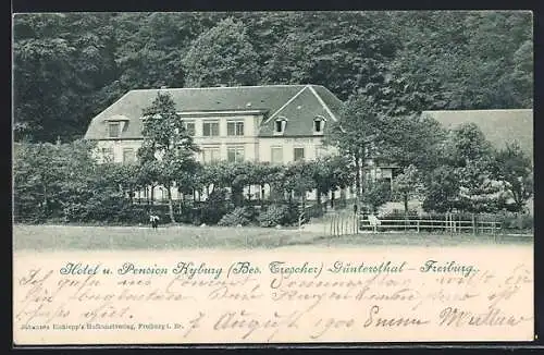 AK Güntersthal / Freiburg, Hotel u. Pension Kyburg