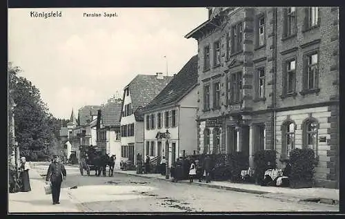 AK Königsfeld / bad. Schwarzwald, Hotel-Pension Sapel