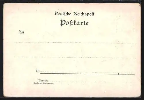 Lithographie Meissen, Fürstenschule, Burgkeller und Königliche Porzellan-Manufaktur