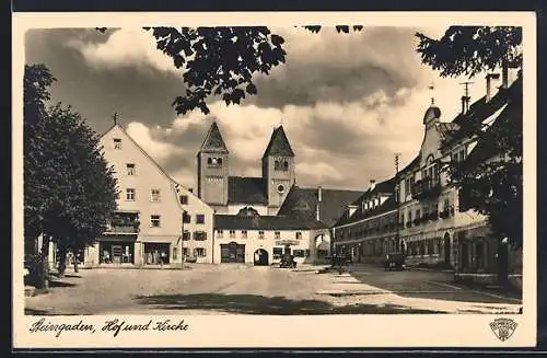 AK Steingaden / Obb., Hof und Kirche