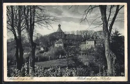 AK Oldenburg / H., Blick auf die Kirche