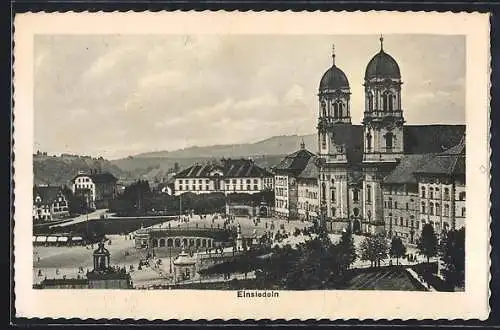 AK Einsiedeln, Platz mit Kirche