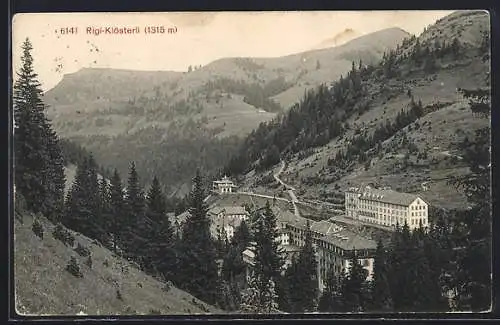 AK Rigi-Klösterli, Ortsansicht mit Umgebung