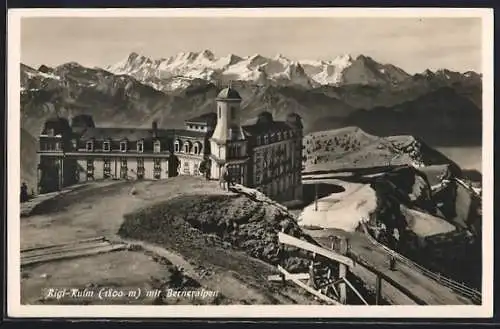 AK Rigi-Kulm, Panorama mit Berneralpen