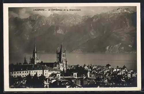 AK Lausanne, La Cathedrale et le Grammont