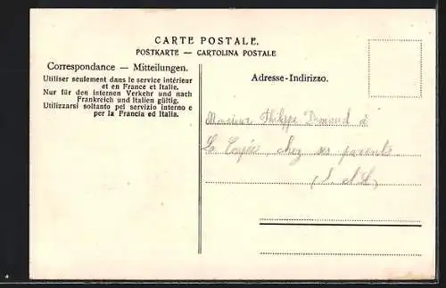 AK Genève, Quai des Eaux-Vives et la Mont-Blanc