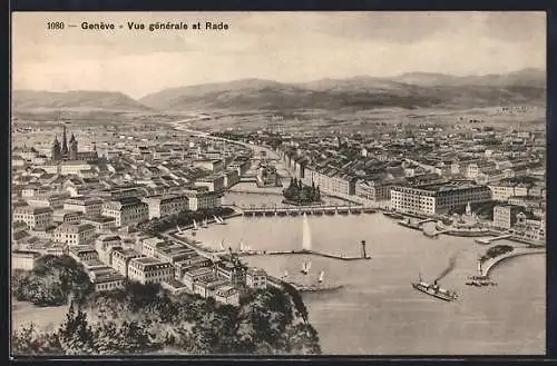 AK Genève, Vue generale et Rade